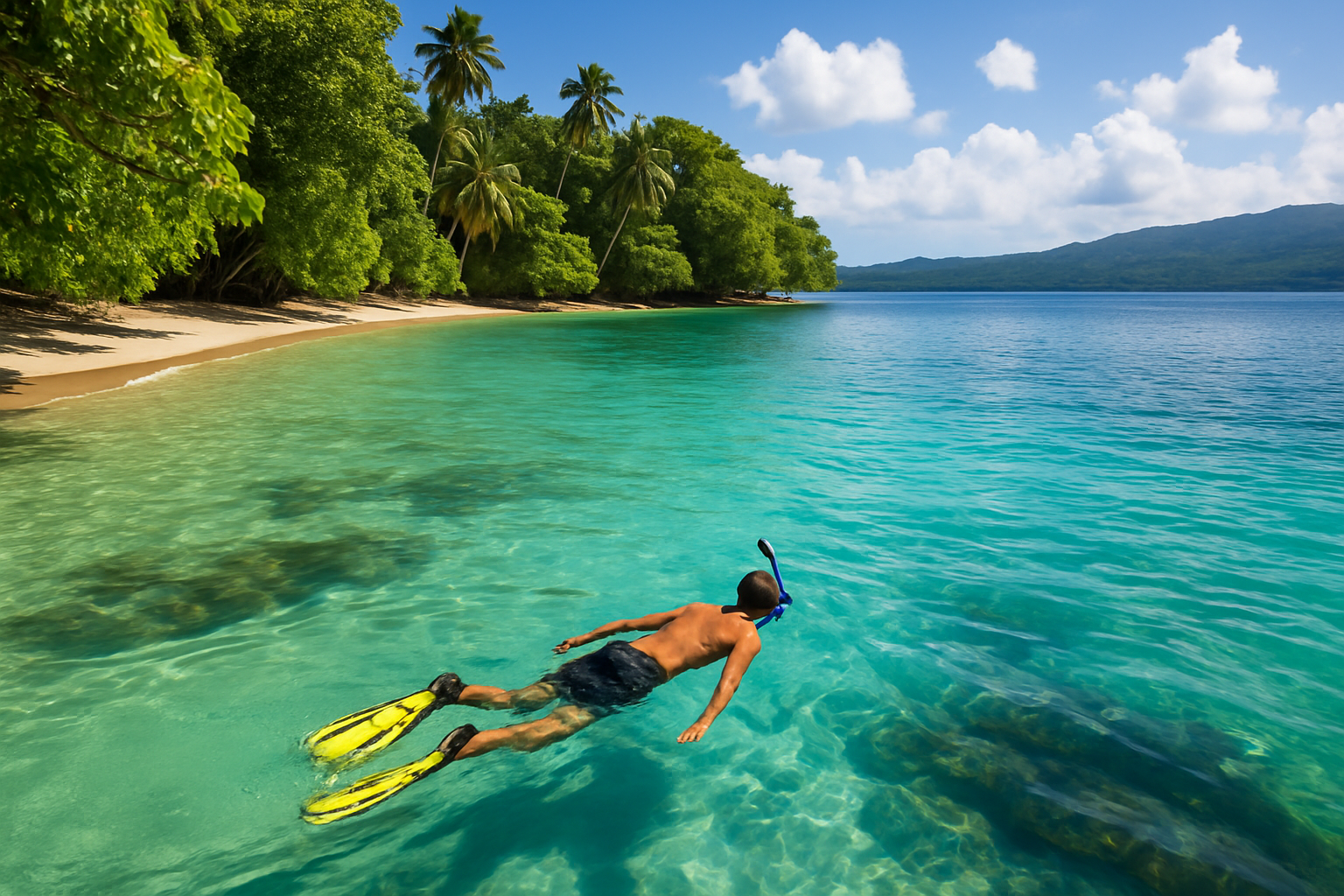 snorkelling in Espiritu Santo